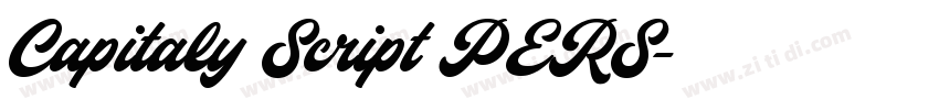 Capitaly Script PERS字体转换